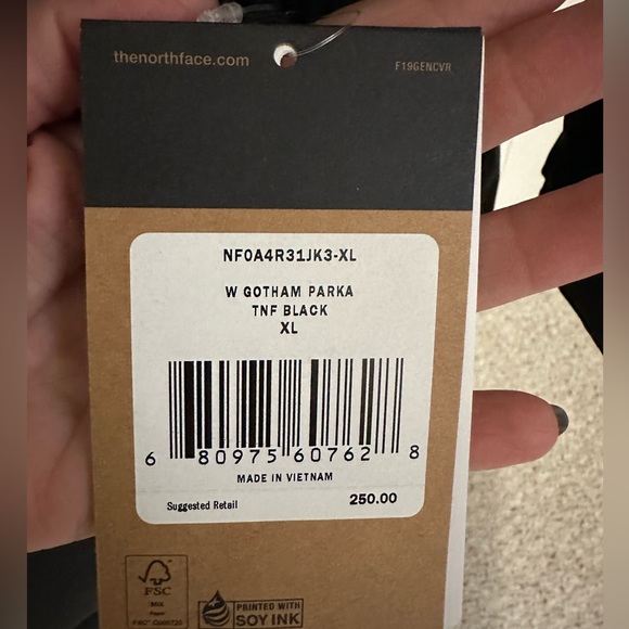 NWT The North Face Women’s Gotham Parka XL Black - Picture 12 of 13